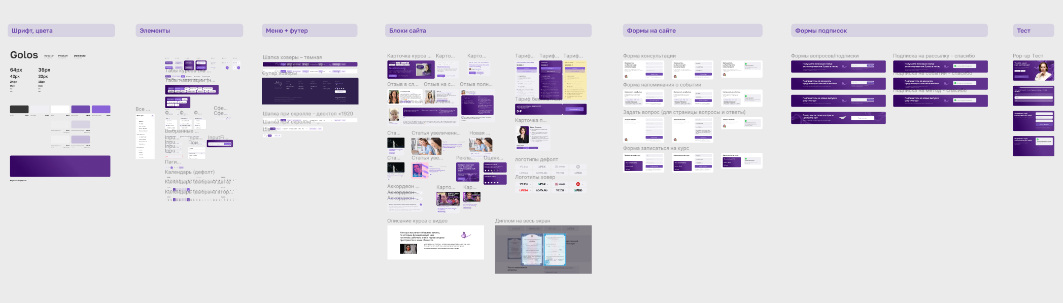 UI Guide и библиотека шаблонных блоков AmeliSoul